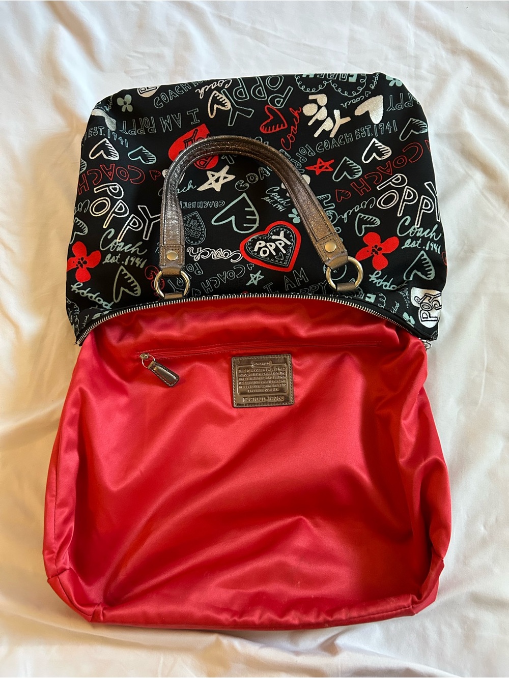 Coach Graffiti Poppy Tote - Picture 15 of 16